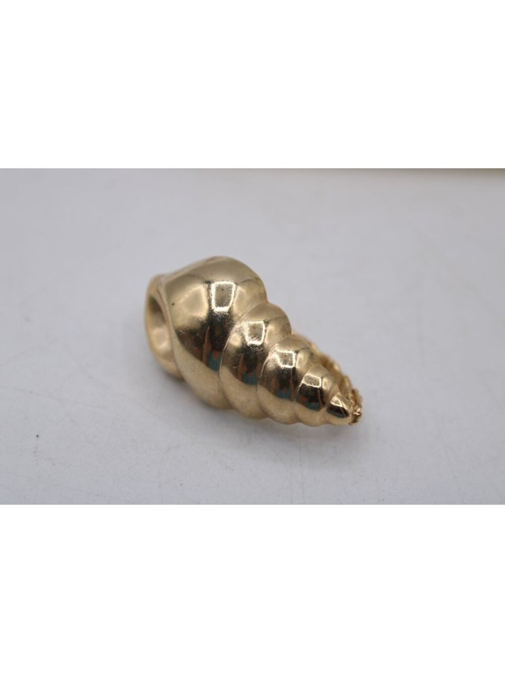 Gold‑Tone Seashell Hair Barrette Vintage Textured Shell Ponytail Clip Accessory